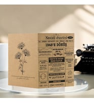 1948 Kraft Kutlama Kartı - Doğum Günü Kartı - Yıl Dönümü Kartı - Nostalji Gazetesi
