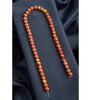 Malakit Sıkma Doğal Taş Mat Küre Kesim 8mm Dizi [B+]