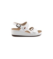 ComfortOrtho Rahat 1818 – Ortopedik Vegan Deri Kadın Sandalet (Beyaz)