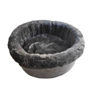 La Vista Lüx Kedi, Küçük Köpek Simit Yatak FÜME 45 cm