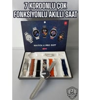 Akıllı Saat 7 Kordonlu Yeni Nesil Arama Cevaplayan Çok Fonksiyonlu