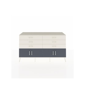 Hyperion Konsol 2 Raflı 6 Çekmeceli 4 Kapaklı 176x44x99 Aytaşı-Antrasit/Aytaşı