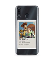 Samsung Galaxy A20/A30 Uyumlu Toy Story Minimalist Poster Desenli Şeffaf Telefon Kılıfı