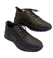 Castle Black 13255 Erkek Deri Casual Ayakkabı (Siyah)