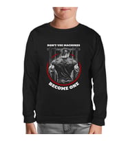 Bodybuilding Become One Siyah Çocuk Sweatshirt