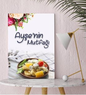BK Gift Kişiye Özel Mutfak Konseptli Kanvas Tablo 30x50cm-14