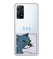 Redmi Note 11S - Note 11 Uyumlu Tom ve Jerry Tasarımlı Şeffaf Telefon Kılıfı