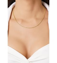 14 Ayar Altın Burgu Halat Zincir 2,20 mm (Rose)