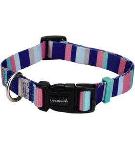 Köpek Boyun Tasması, Renkli Kaıln Çizgiler, 20-30cm, 10mm