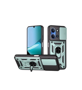 Xiaomi Redmi 15c 4g Pars Lens Yüzüklü Silikon - Yeşil