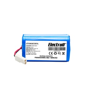 Panasonic Mc-wrc53 Uyumlu Batarya (ORJİNAL KAPASİTE) 2600mah Pil Robot Süpürge Batarya Değişimi