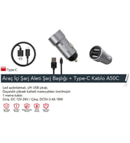 Araba Çakmaklık Şarj (Gri)