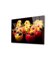 Miyrem Glasses Collection -A1^#  Meyveler Cam Tablo (Çok Renkli)
