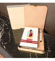 Rehberlik Ahşap Kutulu Defter Kalem Set