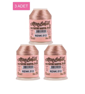 3 Adet Altınbaşak Oya ve Dantel İpi 20 gr - Royaleks - No: 512