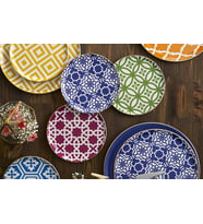 Porland Morocco Karma Renk 24 Parça 6 Kişilik Yemek Takımı  04A+P021368