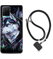 Vivo Y11S Y21S Y20 Y20S Y70 Kılıf Boyun Askılı Silikon Dog Eyes 1761