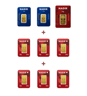 Nadir Gold 24 Ayar 16 Gram Altın (1 Ad 5 Gram Altın + 2 Ad 2,5 Gram Altın + 6 Ad 1 Gram Altın )