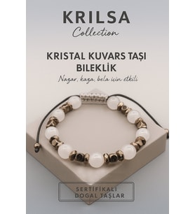 Sertifikalı Kristal Kuvars Doğal Taş Bileklik – Nazar Kaza ve Bela Enerjisine Karşı Koruma (Çok Renkli)