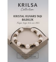 Sertifikalı Kristal Kuvars Doğal Taş Bileklik – Nazar Kaza ve Bela Enerjisine Karşı Koruma (Çok Renkli)