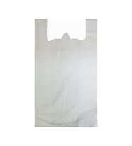 Beyaz Atlet Poşet Küçük Boy 25x45 cm Takriben 110 Adet 1 Kg