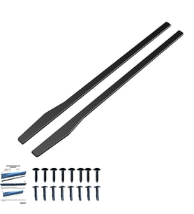MERCEDES C CLASS W205-C205-A205-S205 2015-2018 Marşpiyel Altı Lip / MERCEDES C CLASS W205-C205-A205-S205 Makyajlı 2018-2021 Marşpiyel Altı Lip (2 Pcs) (Siyah)