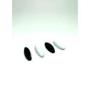 4 Adet Plastik Çengelli Eşarp Ve Şal İğnesi Siyah Beyaz 4 cm
