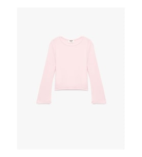 Koton 26YY59003194 Pembe Kız Çocuk Sweatshirt 6SKG10371AK