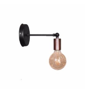 RİOLİGHT MAFSALLI BAKIR DUYLU METAL APLİK (Siyah - Beyaz)