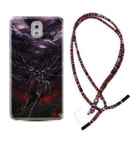 Samsung Note 3 4 5 8 9 20 Ultra 10 Lite Kılıf Boyun Asklı Rasta Silikon Dark Deer 1786