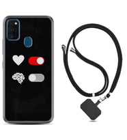 Samsung M21 M22 M23 M30 M31S M32 Kılıf Boyun Askılı Silikon Love Brain 1722