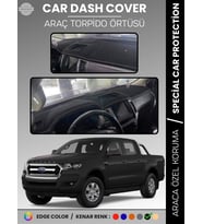 FORD RANGER (2018-2019) Torpido Örtüsü Ön Göğüs Koruma Torpido Koruma Tam Uyum Kaymaz Kolay Montaj