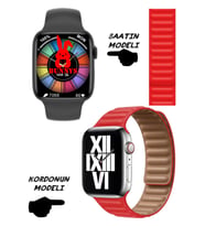 Redmi Uyumlu Nfc Özellikli Bt Konuşma Özellikli WATCH 8 Akıllı Saat Deri Krdn (Kırmızı)