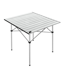 Kamp Ayısı® Katlanabilir Alüminyum XL Kamp Masası, Taşıma Çantalı, Gri