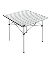 Kamp Ayısı® Katlanabilir Alüminyum XL Kamp Masası, Taşıma Çantalı, Gri