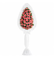 PEMBE GERBERA ÇELENK TASARIMI