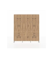 Arges Gardrop 11 Raflı 4 Çekmeceli 2 Askılı 220x30x243 Aytaşı-Çam