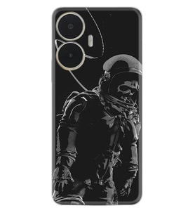 Realme C55 Kılıf Silikon Desen Özel Seri İskelet Astronot 1613