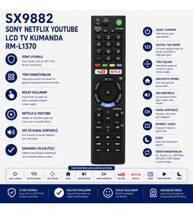 Sony SX9882 RM-L1370 Kumanda
