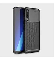 Samsung Galaxy A70 Kılıf Esnek Soft Karbon Tasarım Legion Serisi (Siyah)