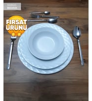 KARDELEN TURKUAZ  12 kişilik 60 parça kaşık çatal  set