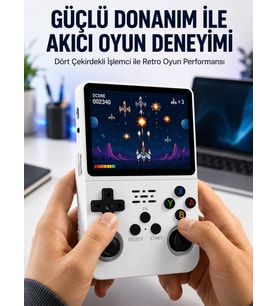 Retro El Konsolu 64 GB – 15.000 Oyun Geniş Platform Desteği 3.5” IPS Ekran Yeni Nesil