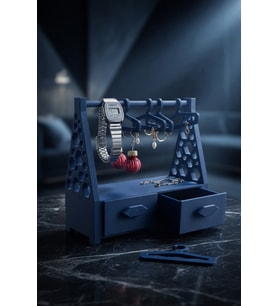 MYCRAFT3D Çekmeceli Takı Organizer Standı – Kolye, Küpe, Saat ve Yüzük Düzenleyici