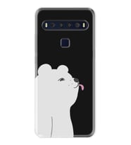 TCL 10L 10 Plus 10SE 20E 20SE 30SE L7 Kılıf Desemli Silikon Panda Sevimli 1738