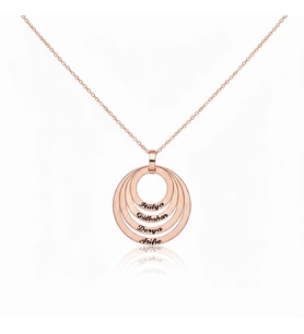 Aile Halkaları Kolye - Rose