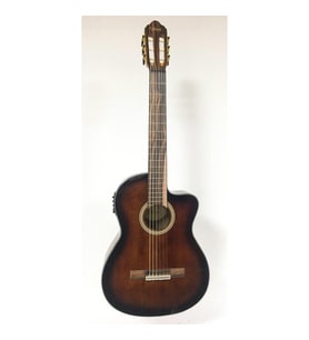 Valencia Vc564cebsb Elektro Klasik Gitar Cutaway 4/4 Kahve Sunburst