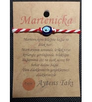Marteniçka dilek şans bilekliği  nazar boncuklu