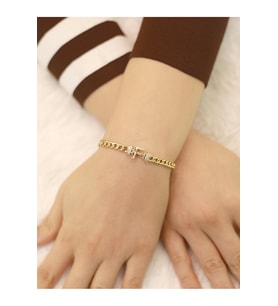 F Harfli Gurmet Bileklik (Gold)