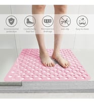Kaydırmaz Duşakabin Banyo Ve Duş Paspası Kare Bubble 54 X 54 Cm PEMBE RENK SEA149P