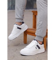 U.S. Polo Assn. Nevada Comfort Taban Cilt Erkek Sneaker (Beyaz)